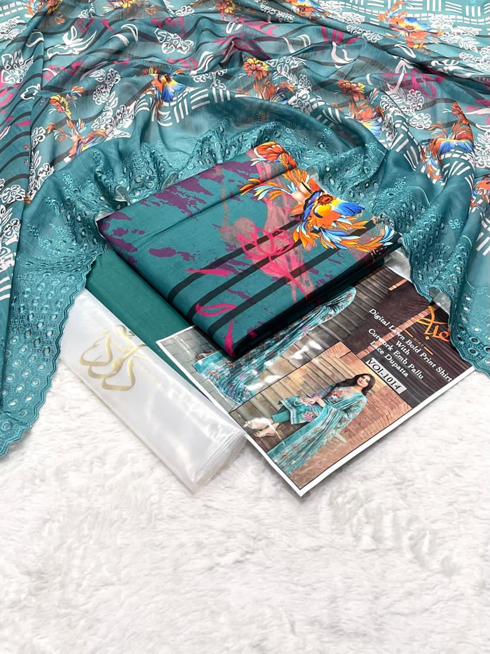 DAWOOD GEE BY HORAIN  Premium Digital Printed Unstitched 3 Piece Lawn Suit – ZeenatWear360