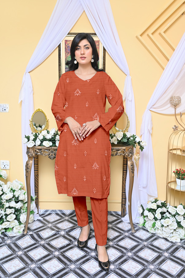 Dobby-Lawn Embroidered Collection (2 pcs)