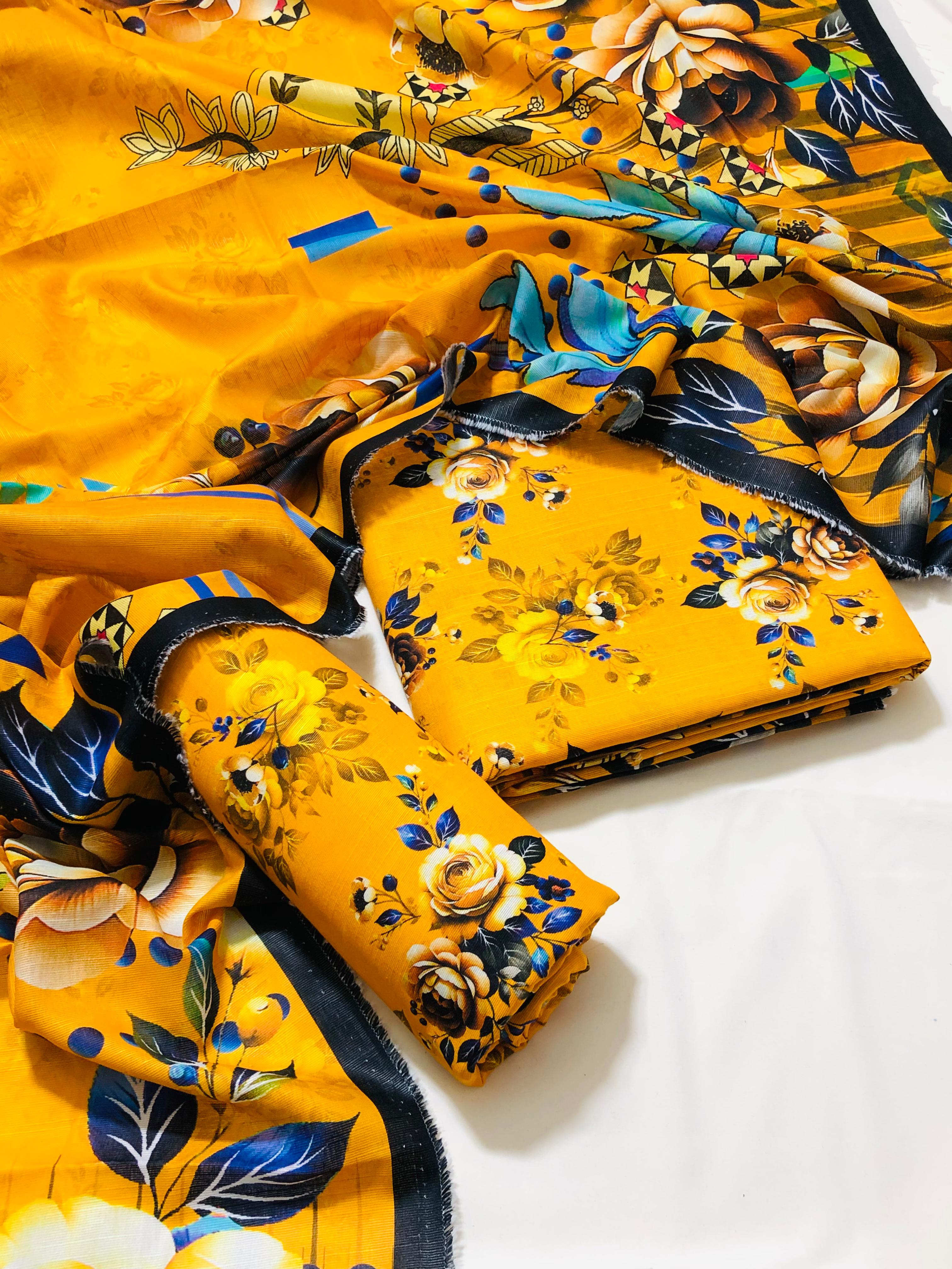 2pc Premium Khaddar Allover 2pc Suit 🍂Bin Saeed🍂