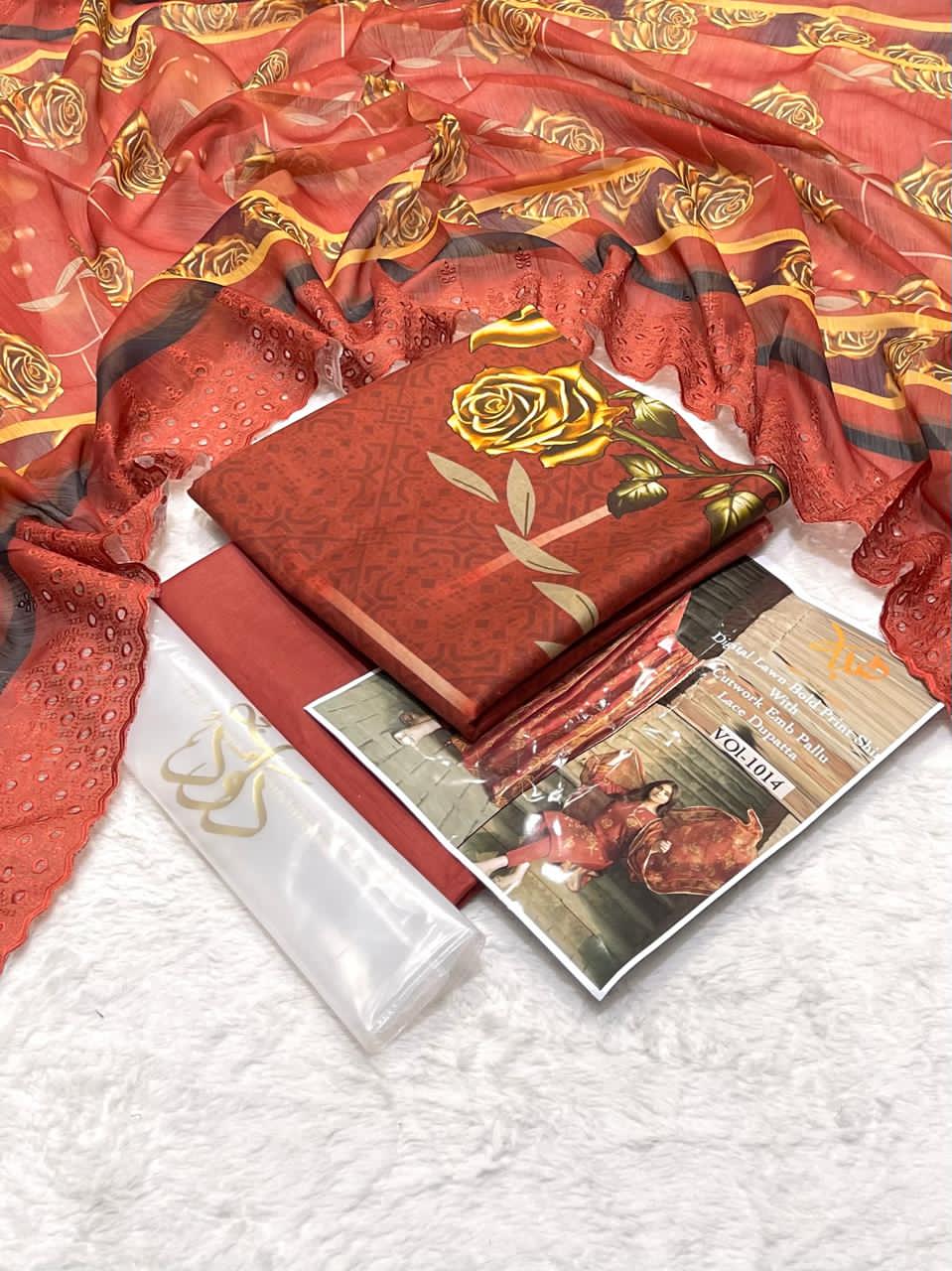 DAWOOD GEE BY HORAIN  Premium Digital Printed Unstitched 3 Piece Lawn Suit – ZeenatWear360