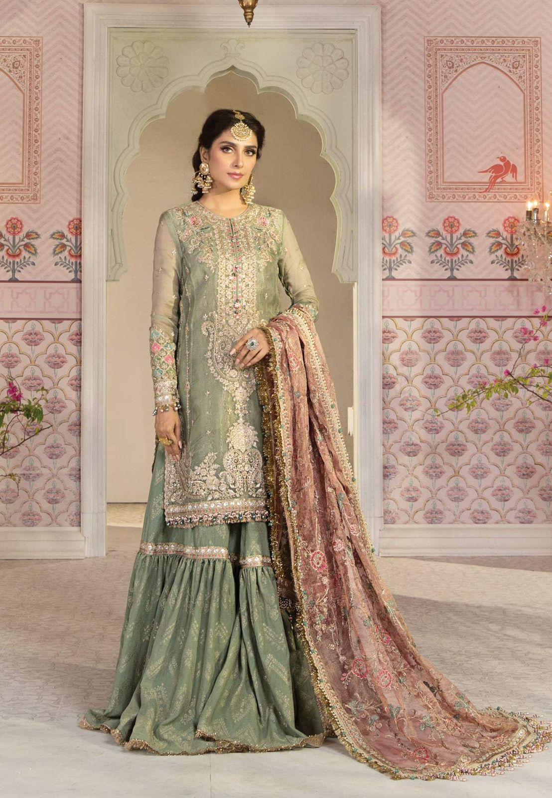 3PC Fancy Suit 🍂*Maria b Heritage wedding collection *🍂