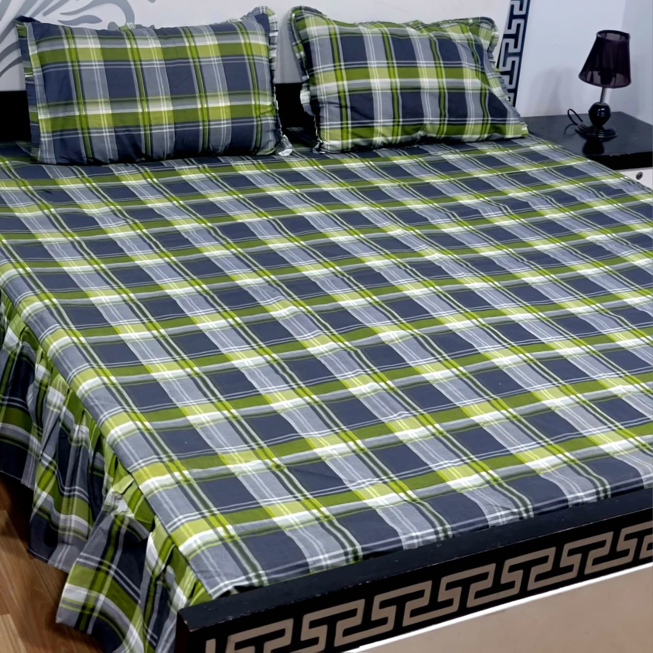 3pc Stiched 2 Sided Frill Bedsheets✨FABRIC PURE COTTON✨