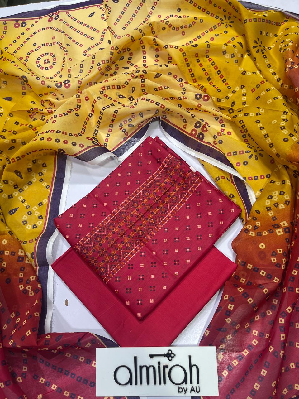 AlMIRAH Latest Collection 2026 Unstitched Lawn 3 Piece – ZeenatWear360