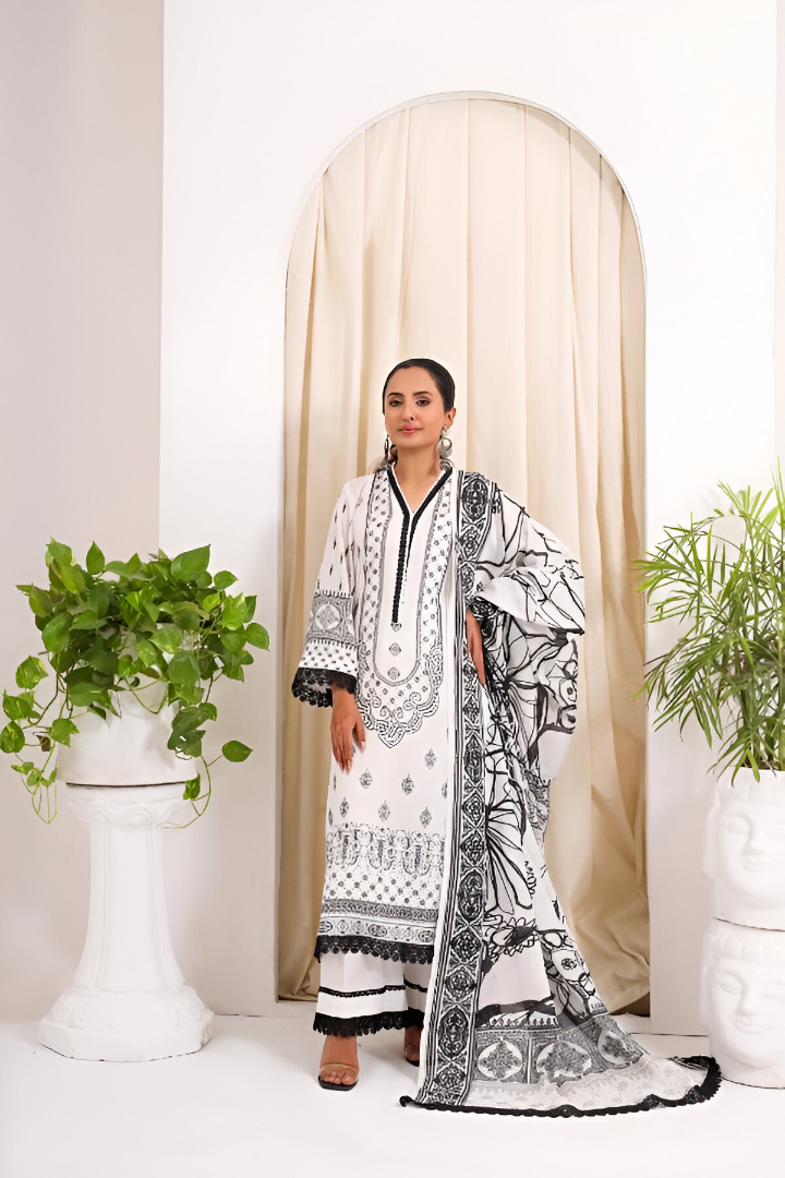 Premium 3 Piece Print Edition (Bana Doria Lawn)