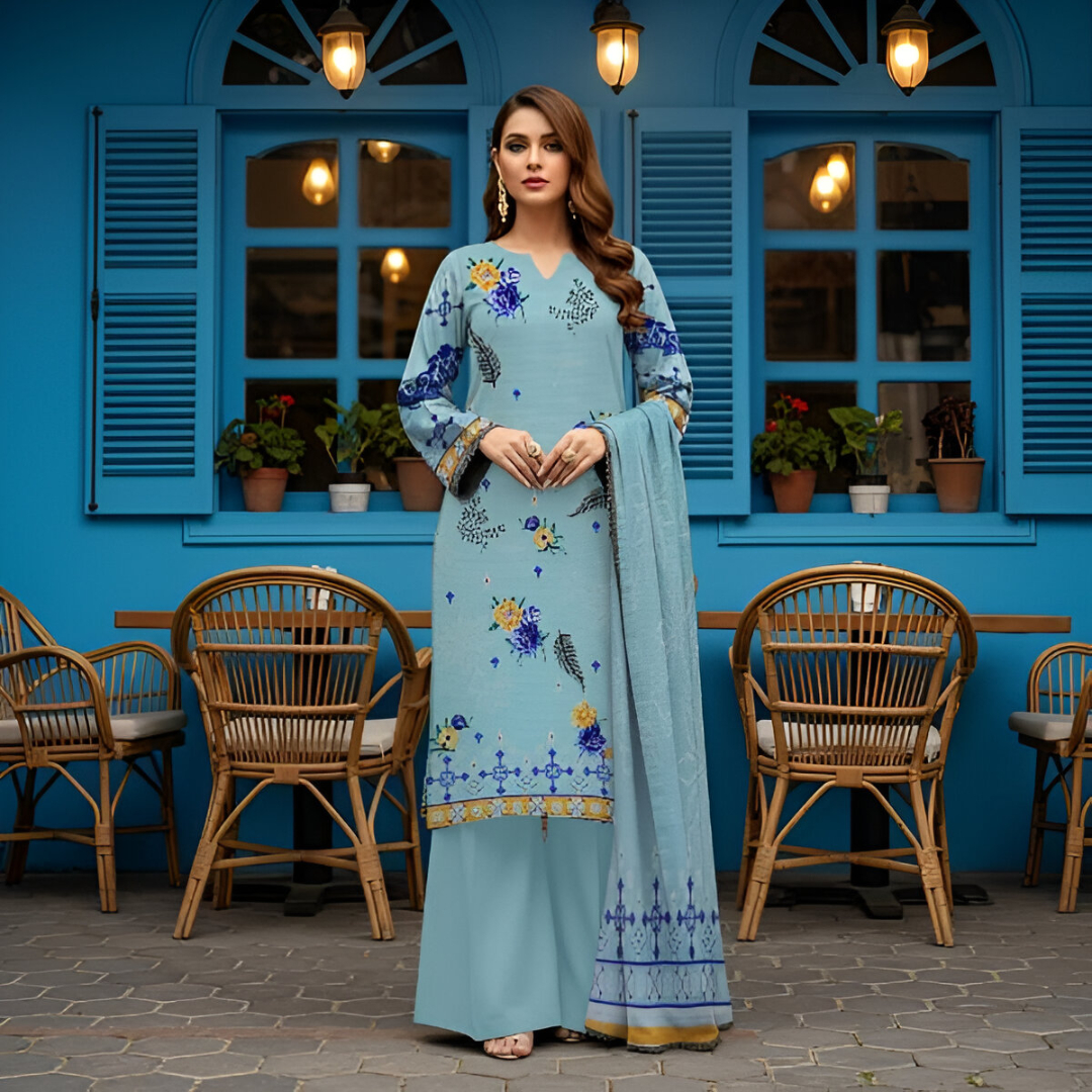 Viscose Filament Print 3pc RC-008