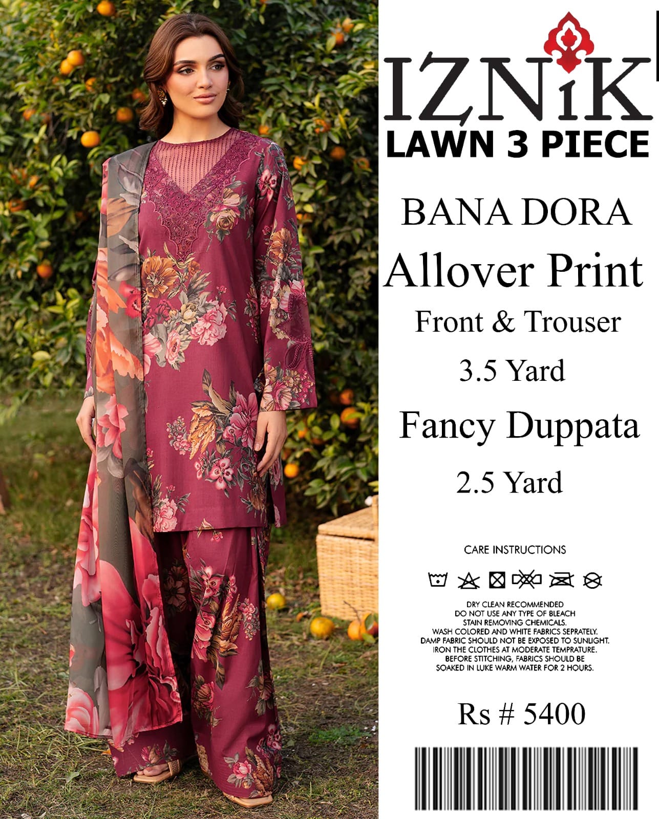 BRAND Iznik Printed fancy