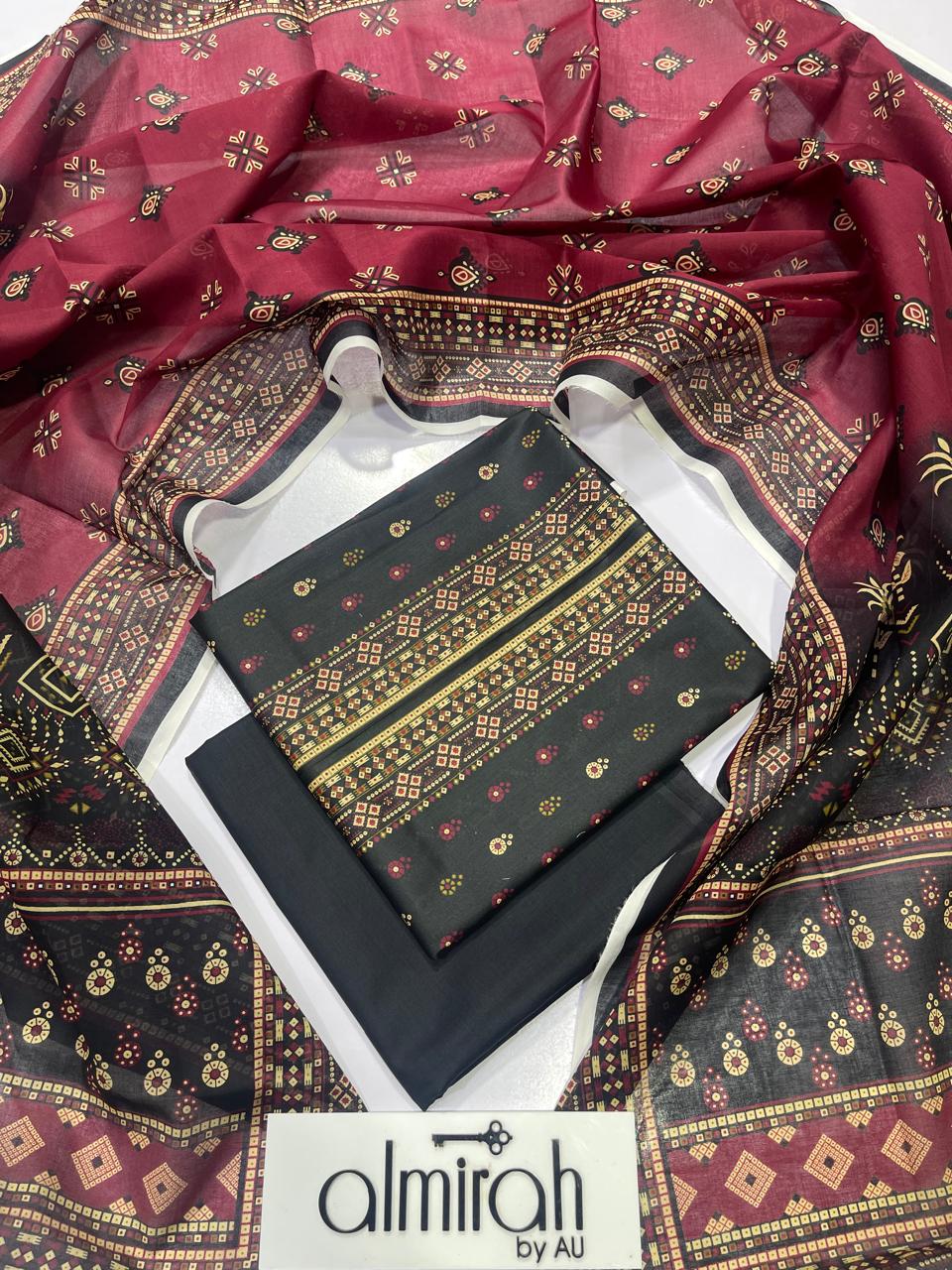 AlMIRAH Latest Collection 2026 Unstitched Lawn 3 Piece – ZeenatWear360