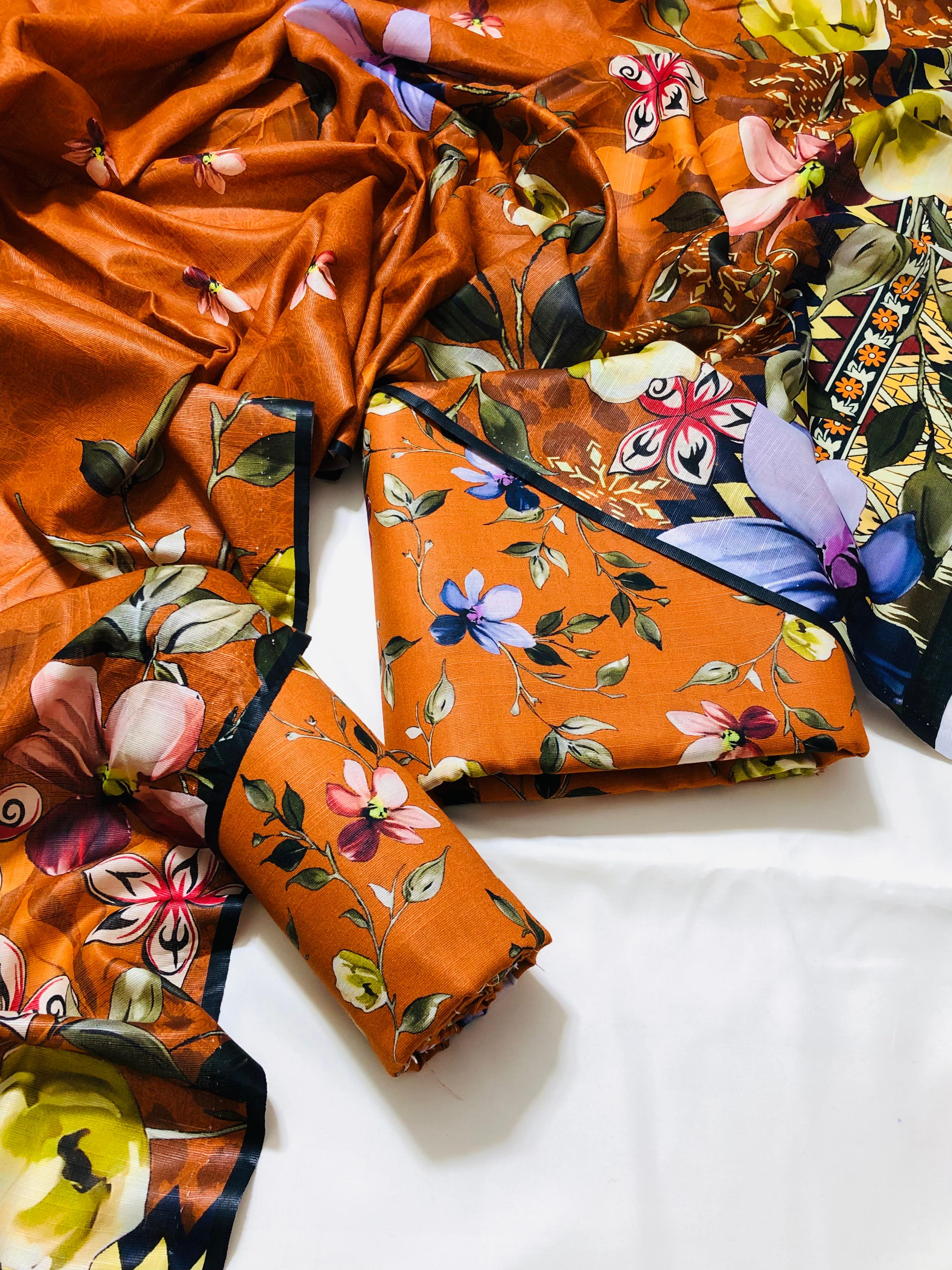  3pc Premium Khaddar Allover 3pc Suit 🍂Bin Saeed🍂