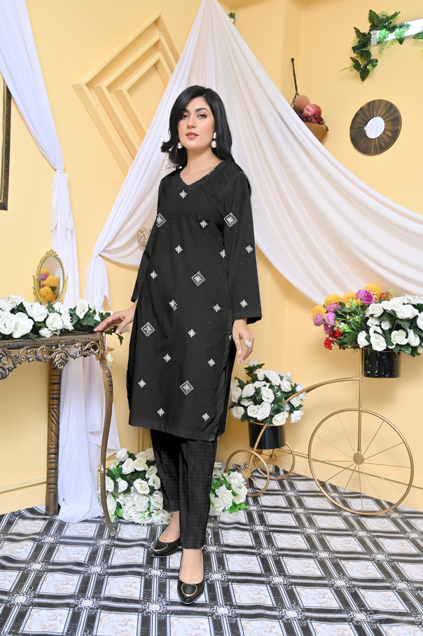 Dobby-Lawn Embroidered Collection (2 pcs)