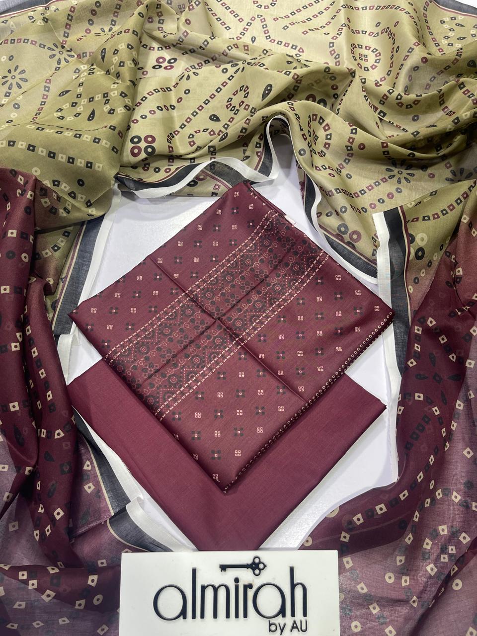 AlMIRAH Latest Collection 2026 Unstitched Lawn 3 Piece – ZeenatWear360