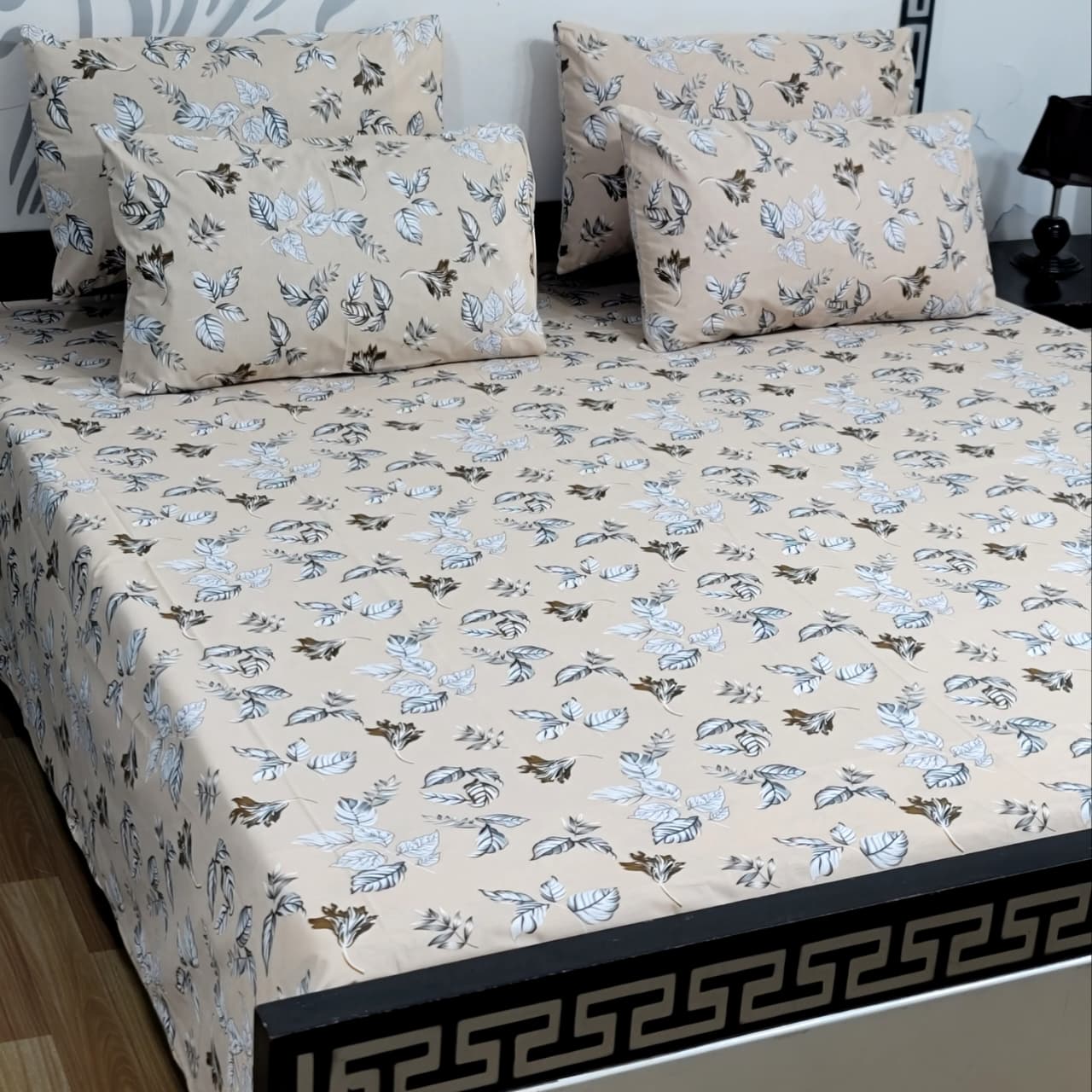 🔅 5 PC Pure Cotton Bedsheets 🔅King Size✨ Double Bedsheets✨