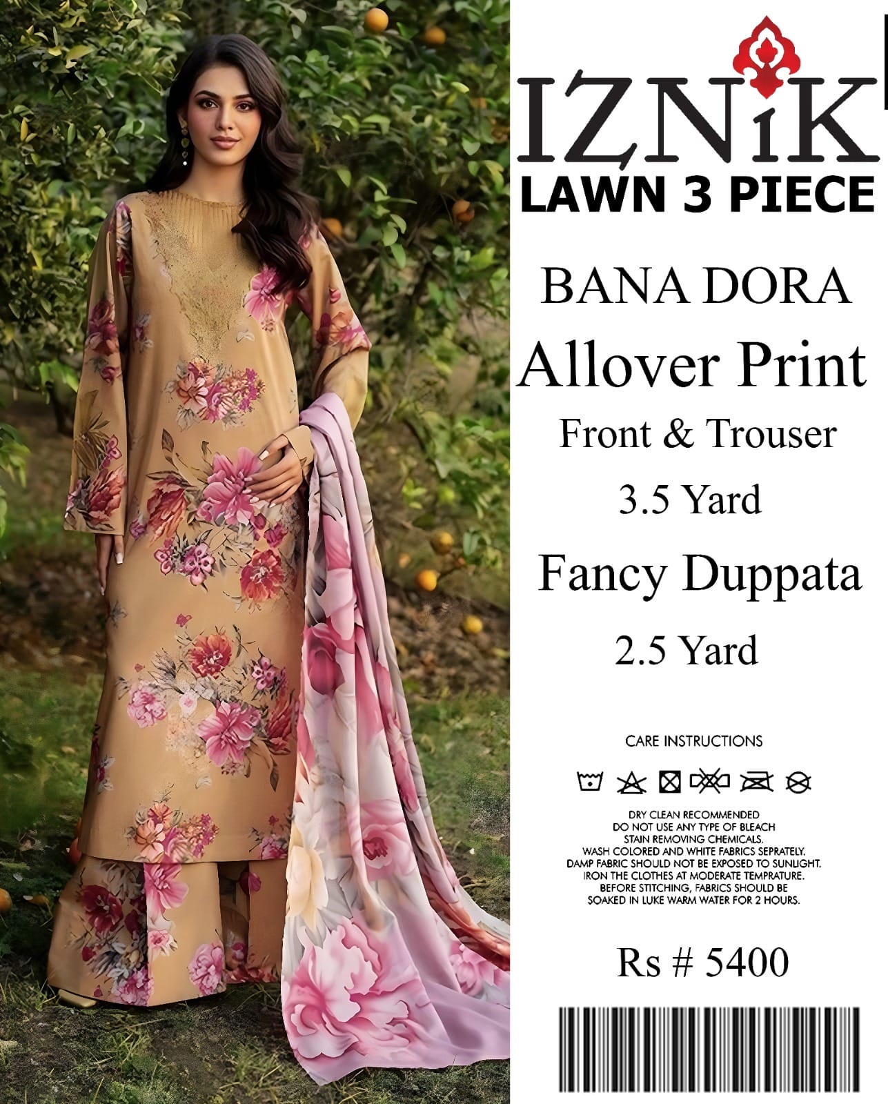 BRAND Iznik Printed fancy