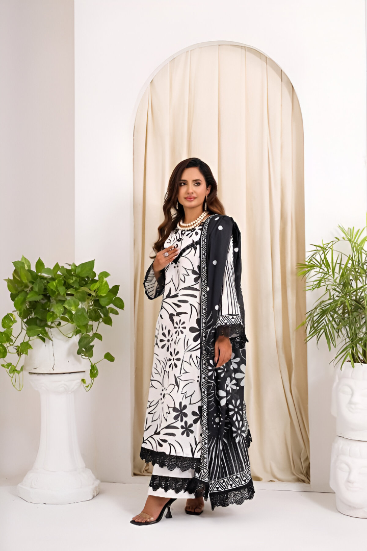 Premium 3 Piece Print Edition (Bana Doria Lawn)