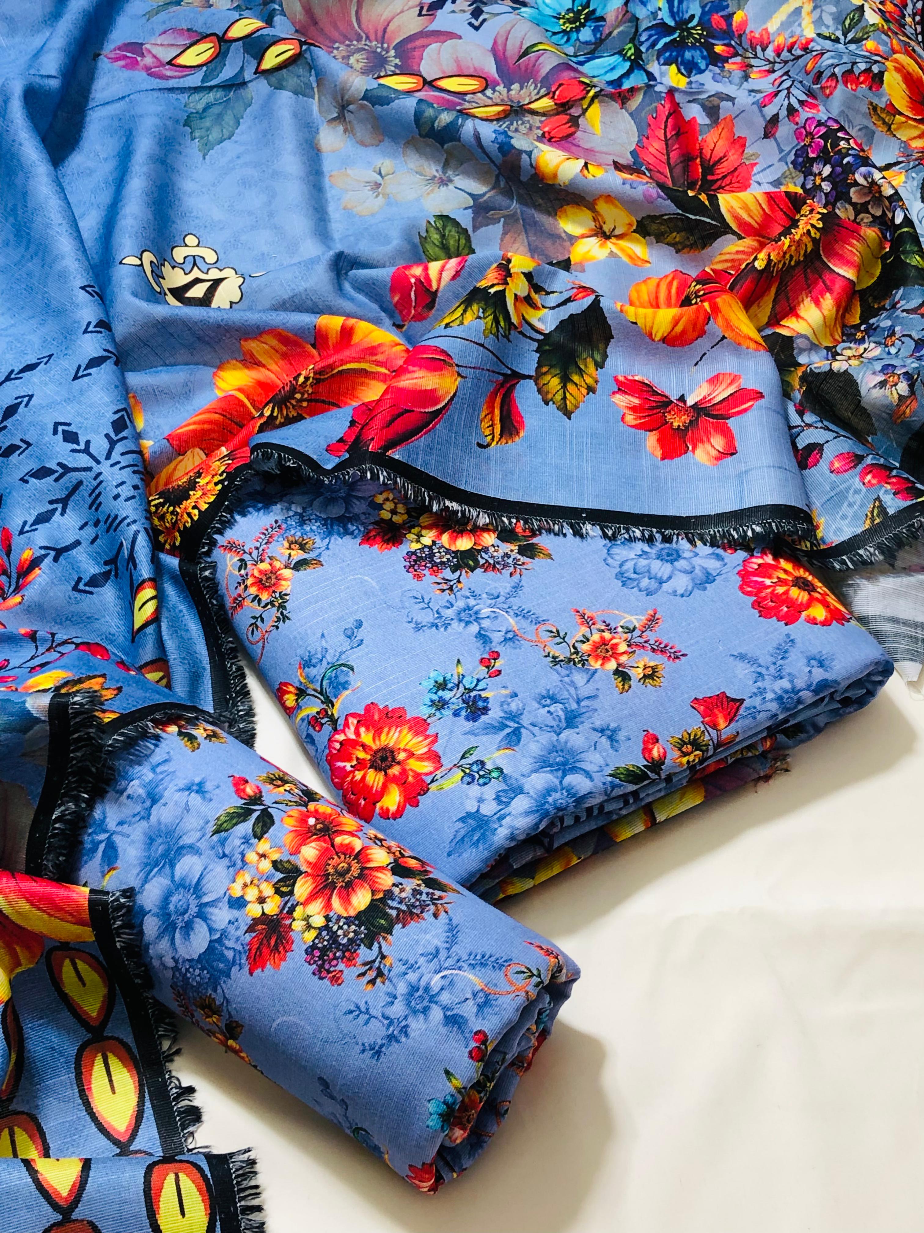 2pc Premium Khaddar Allover 2pc Suit 🍂Bin Saeed🍂