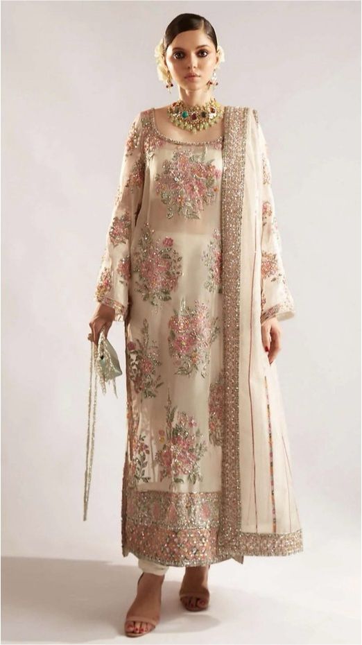 Branded 3pc suit 🍂ORGANZA🍂WEDDING AND PARTY WEAR COLLECTION 🍂 