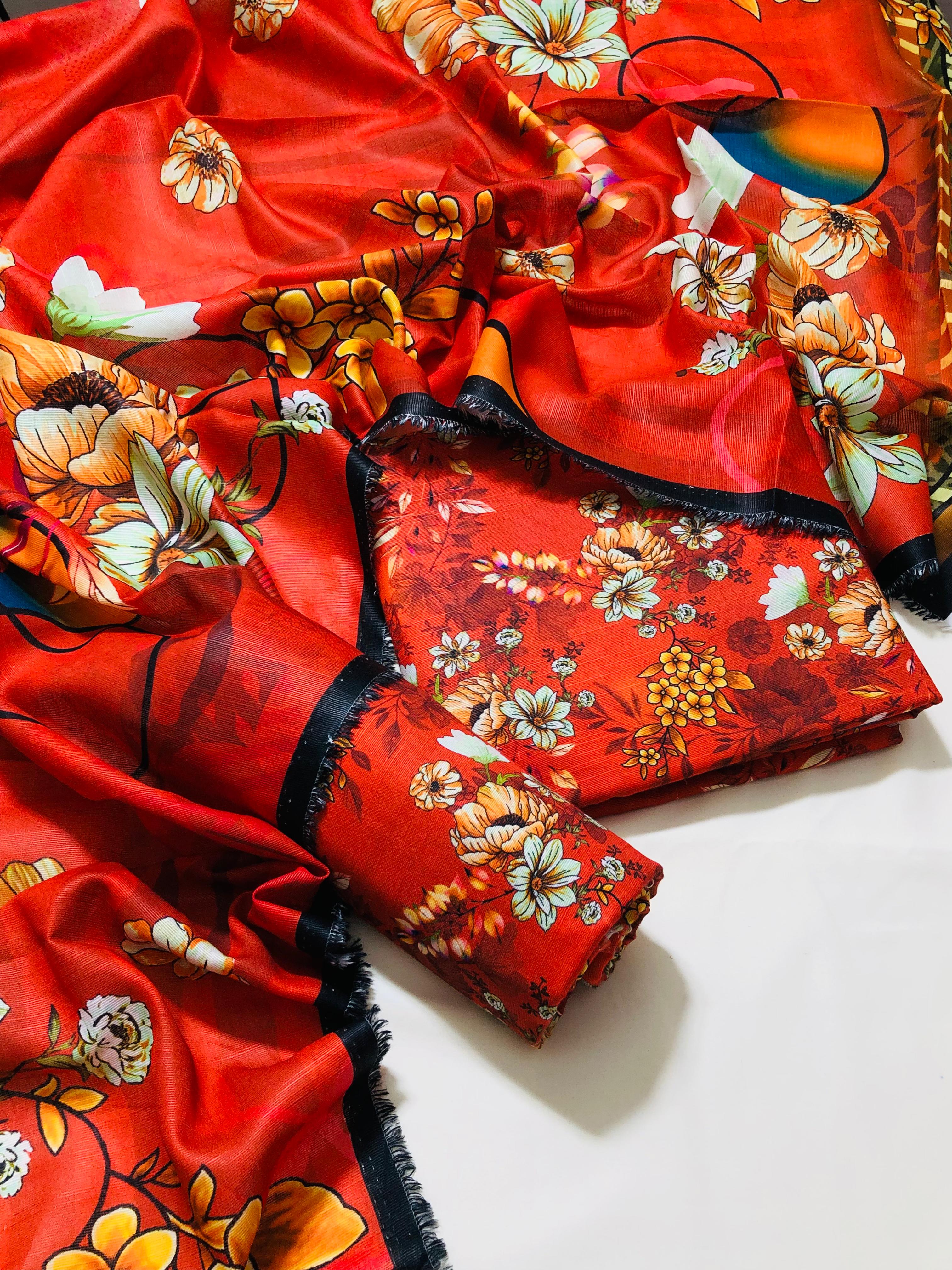  3pc Premium Khaddar Allover 3pc Suit 🍂Bin Saeed🍂