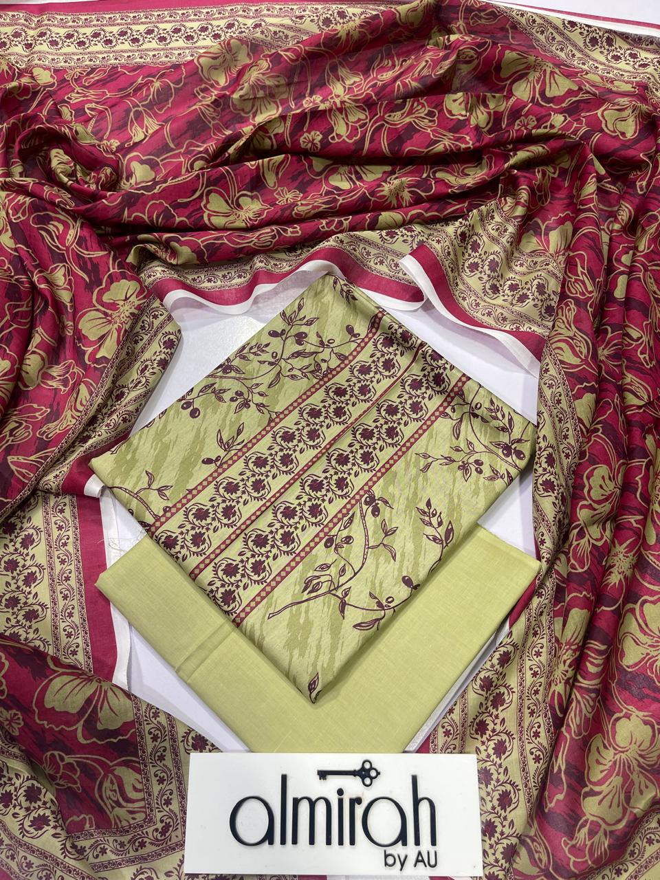 AlMIRAH Latest Collection 2026 Unstitched Lawn 3 Piece – ZeenatWear360