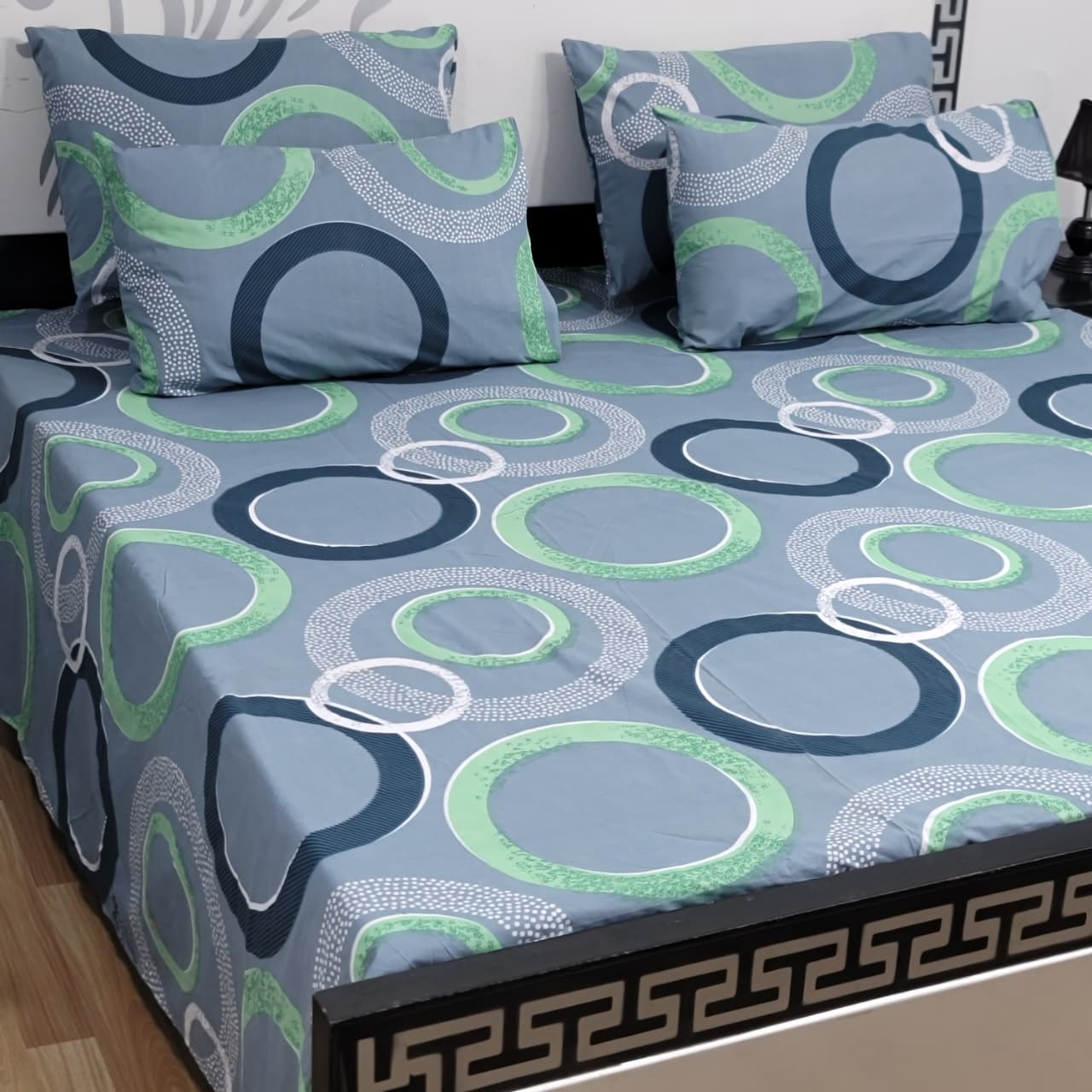 🔅 5 PC Pure Cotton Bedsheets 🔅King Size✨ Double Bedsheets✨