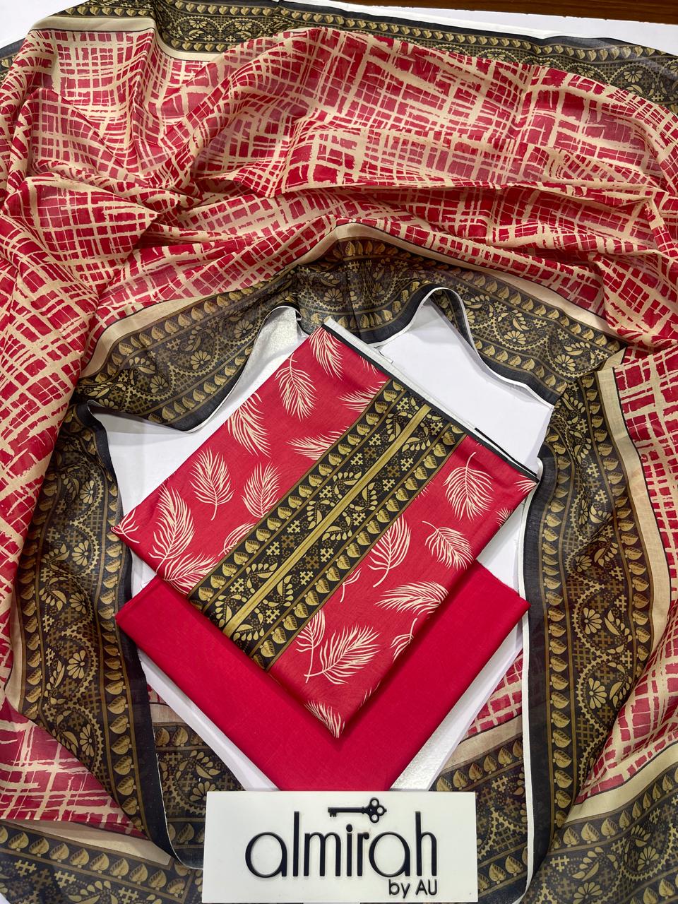 AlMIRAH Latest Collection 2026 Unstitched Lawn 3 Piece – ZeenatWear360