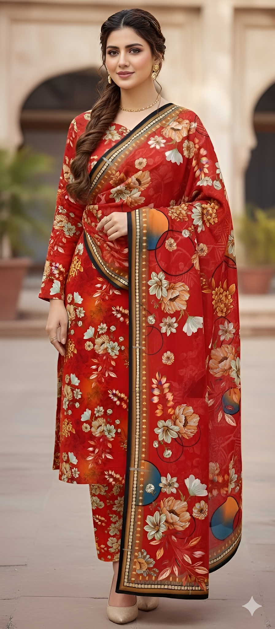 2pc Premium Khaddar Allover 2pc Suit 🍂Bin Saeed🍂