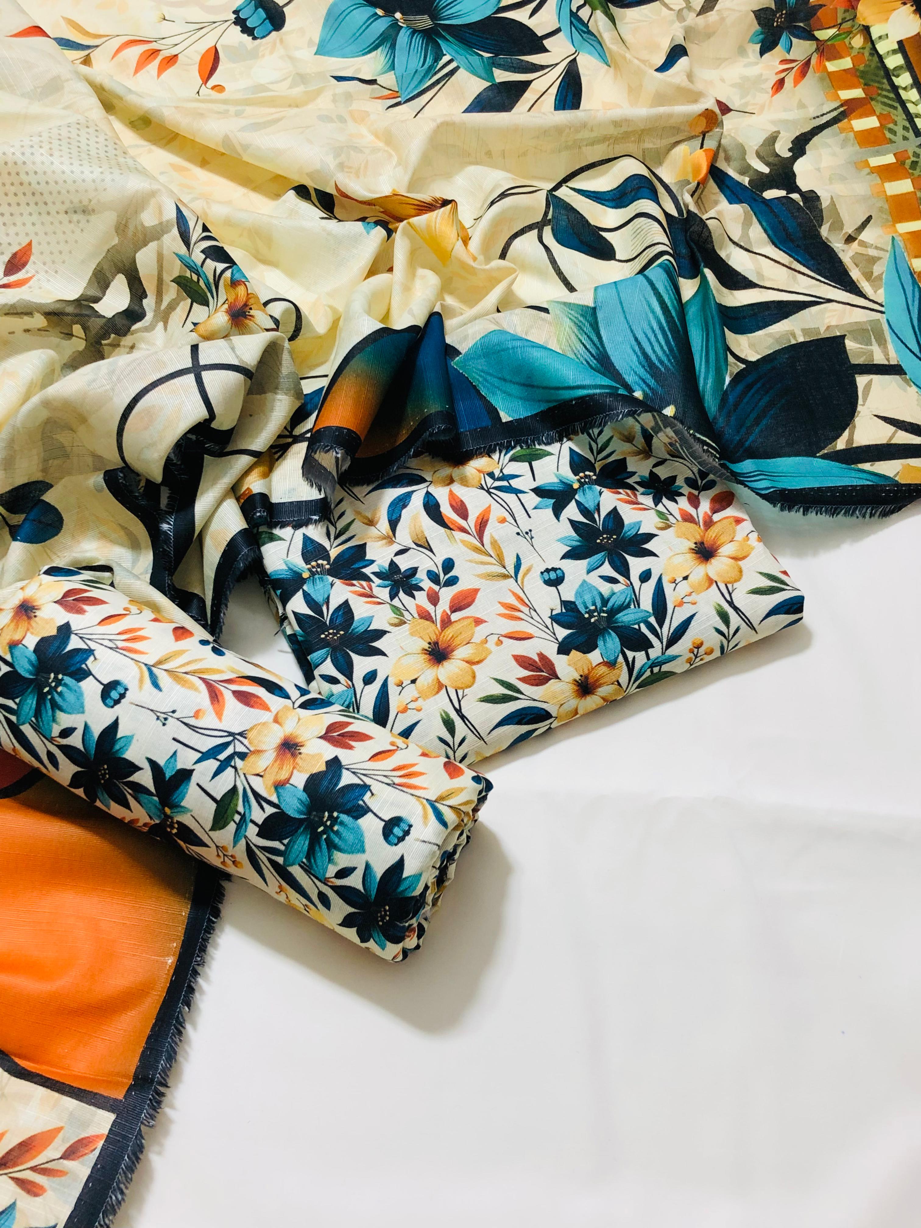 2pc Premium Khaddar Allover 2pc Suit 🍂Bin Saeed🍂